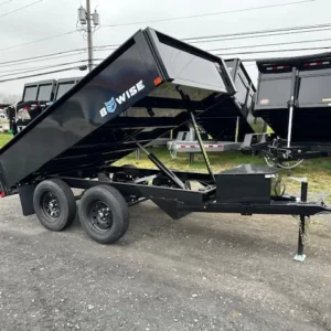 BWise 6x10 Deckover Dump Trailer 7K Spreader Gate
