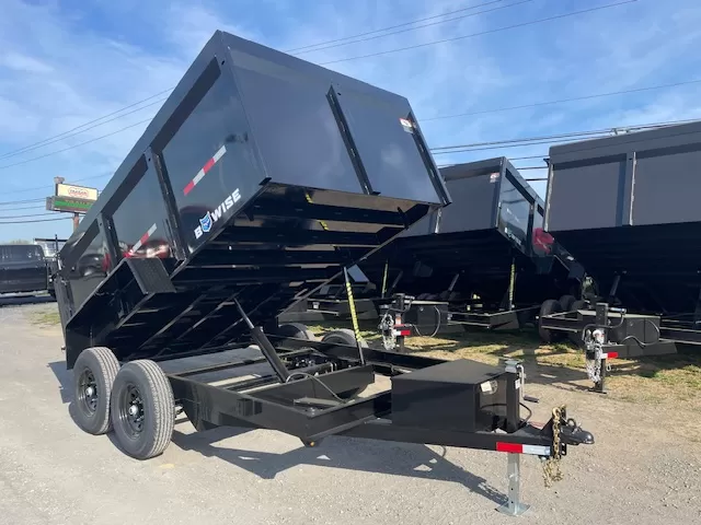 BWise 7x12 High Side Dump Trailer Barn Doors - Image 4