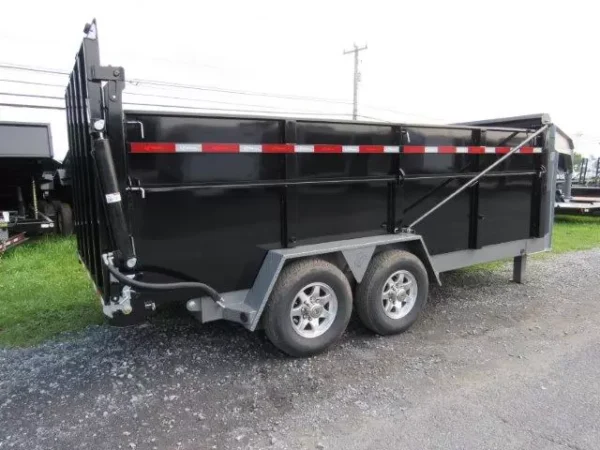 BWise 7x16 Heavy Duty Gooseneck Dump Ultimate Dump Trailer - Image 11