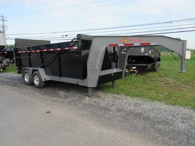 BWise 7x16 Heavy Duty Gooseneck Dump Ultimate Dump Trailer