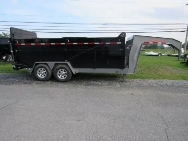 BWise 7x16 Heavy Duty Gooseneck Dump Ultimate Dump Trailer - Image 13