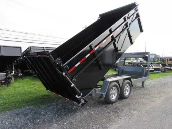 BWise 7x16 Heavy Duty Gooseneck Dump Ultimate Dump Trailer - Image 7