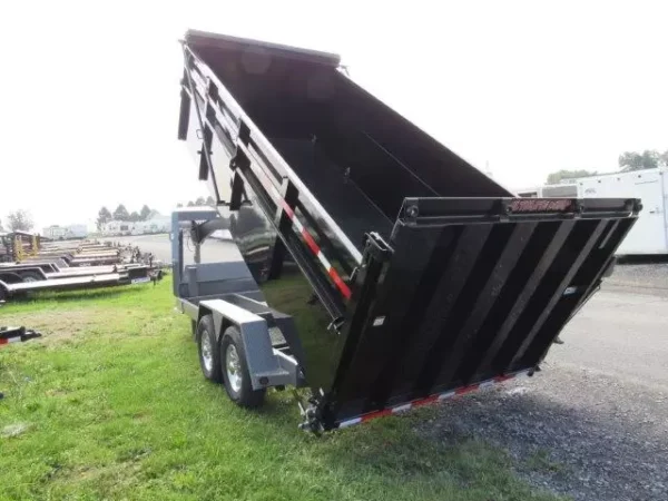 BWise 7x16 Heavy Duty Gooseneck Dump Ultimate Dump Trailer - Image 9