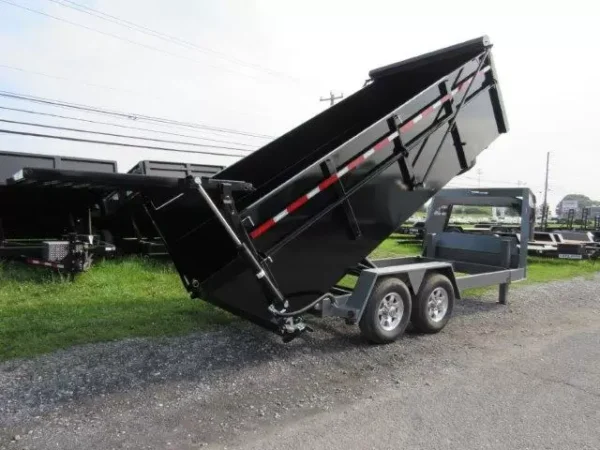 BWise 7x16 Heavy Duty Gooseneck Dump Ultimate Dump Trailer - Image 5