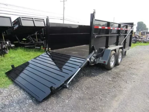 BWise 7x16 Heavy Duty Gooseneck Dump Ultimate Dump Trailer - Image 10