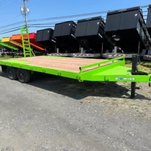 BWise 8x20 Deckover Equipment Trailer Ladder Ramps