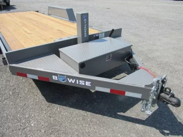 BWise 7x20 Low Profile Full Tilt Equipment Trailer Hydraulic Tilt - Image 7