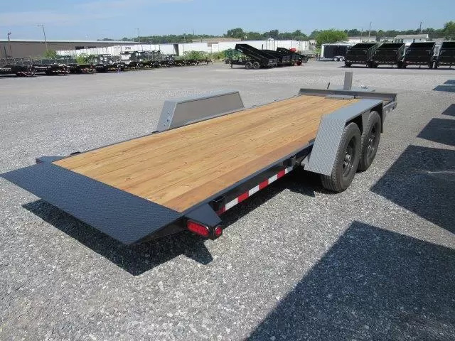 BWise 7x20 Low Profile Full Tilt Equipment Trailer Hydraulic Tilt - Image 8