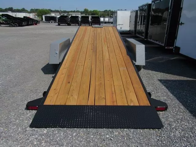 BWise 7x20 Low Profile Full Tilt Equipment Trailer Hydraulic Tilt - Image 2
