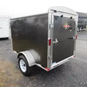 Carry-On 5x8 Enclosed Cargo Trailer Rear Ramp Door