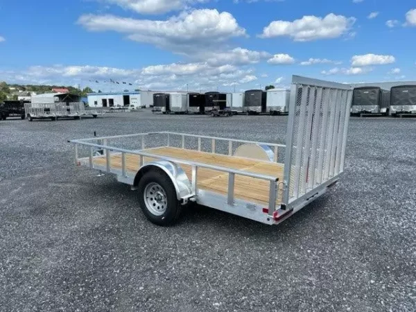 Carry-On 7x12 Aluminum Landscape Utility Trailer – Rear Gate - Image 4