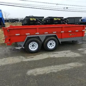 BWise 7x14 Dump Trailer Low Profile With Ramps
