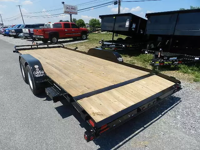 Big Tex 7x20 Open Car Hauler Slide Out Ramps - Image 3