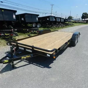 Big Tex 7x20 Open Car Hauler Slide Out Ramps