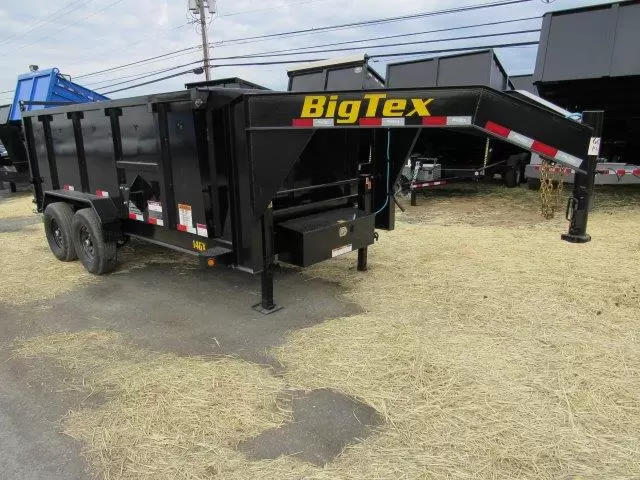 Big Tex 7x14 Gooseneck Dump Trailer Solid High Sides