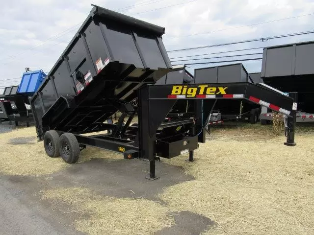 Big Tex 7x14 Gooseneck Dump Trailer Solid High Sides - Image 6