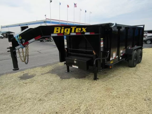 Big Tex 7x14 Gooseneck Dump Trailer Solid High Sides - Image 4
