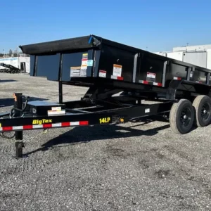 Big Tex 7x16 Low Profile Dump Trailer Scissor Lift
