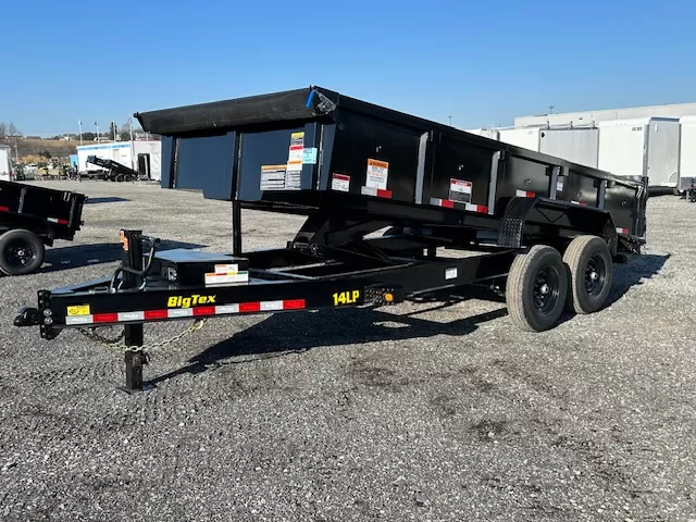 Big Tex 7x16 Low Profile Dump Trailer Scissor Lift