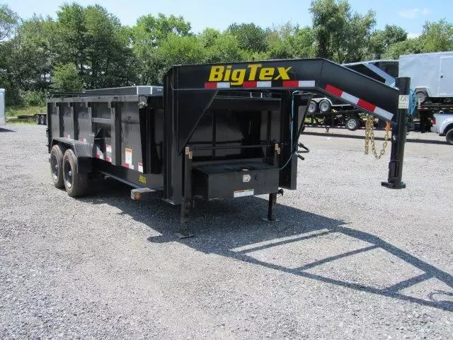 Big Tex 7x16 Gooseneck Dump Trailer 10K Axles - Image 5