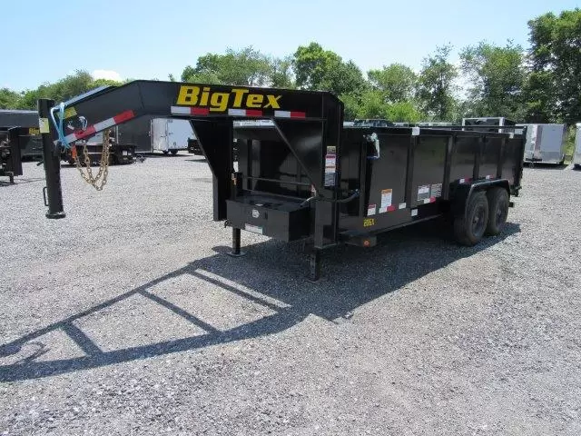 Big Tex 7x16 Gooseneck Dump Trailer 10K Axles - Image 7