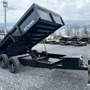 BWise 6x12 Dump Trailer Landscape Ramp