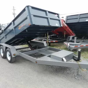 BWise 6x12 Low Profile Dump Trailer Combo Gate and Ramps