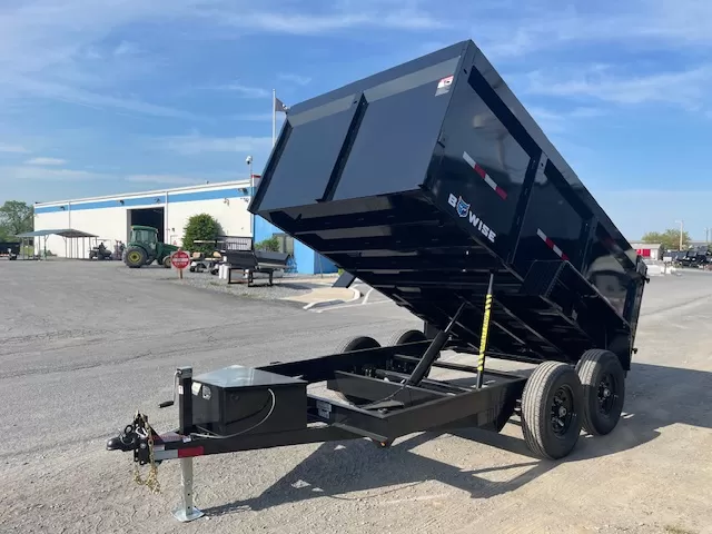 BWise 7x12 High Side Dump Trailer Barn Doors - Image 5