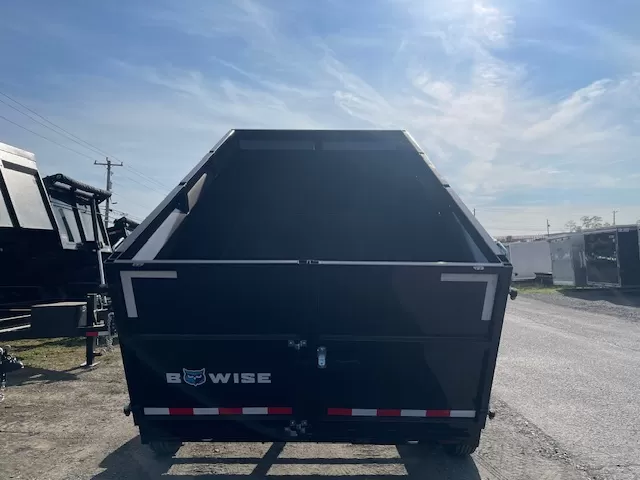 BWise 7x12 High Side Dump Trailer Barn Doors - Image 2