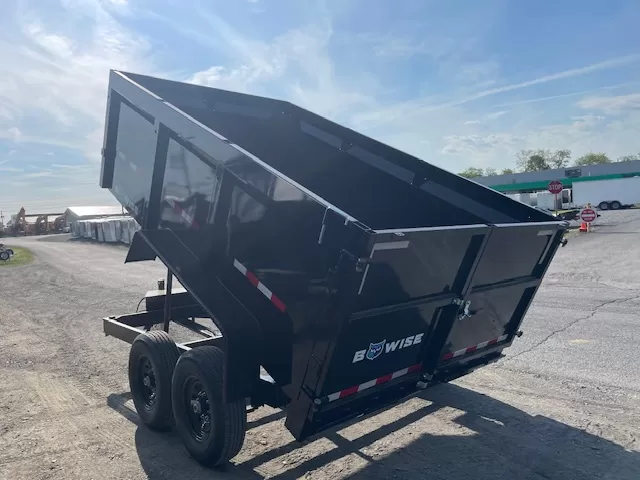 BWise 7x12 High Side Dump Trailer Barn Doors - Image 6