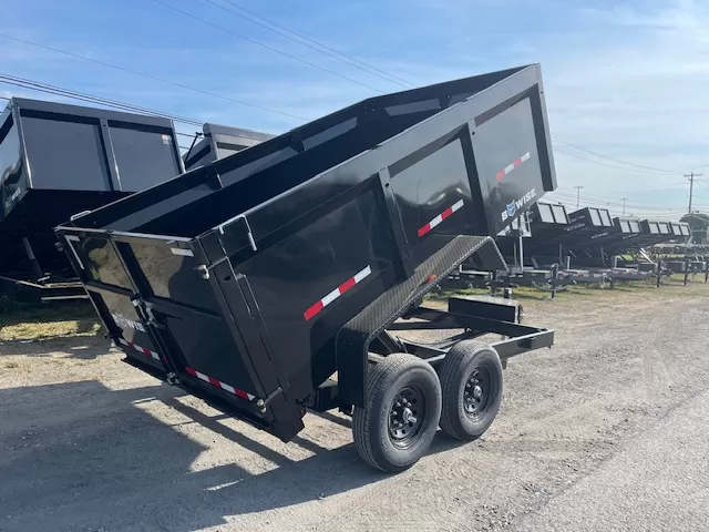 BWise 7x12 High Side Dump Trailer Barn Doors - Image 3