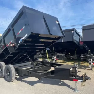 BWise 7x12 High Side Dump Trailer Barn Doors