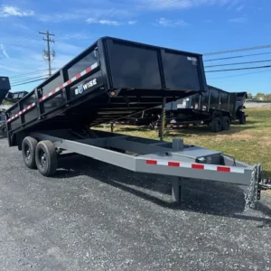 BWise 7x16 Deckover Dump Trailer Fold Down Sides