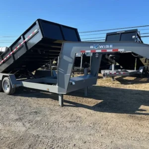 BWise 7x16 Gooseneck Dump Trailer