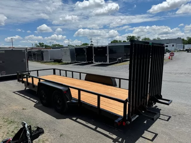 BWise 7x20 Low Profile Equipment Trailer Landscape Ramp - Image 4
