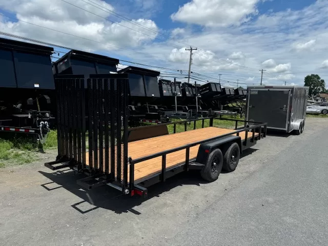 BWise 7x20 Low Profile Equipment Trailer Landscape Ramp - Image 5