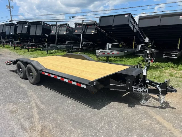CAM Superline 7x18 Equipment Trailer Drive Over Fenders