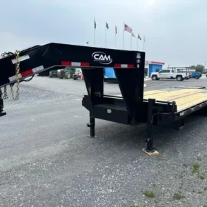 CAM Superline 8x25 Deckover Gooseneck Equipment Trailer