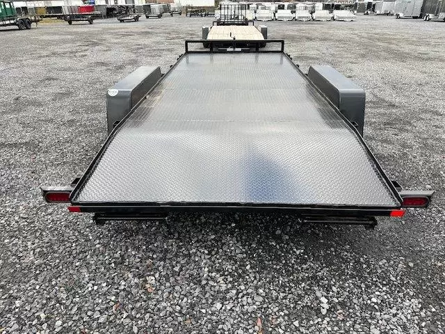 Car Mate 7x18 Open Car Trailer Full Steel Deck - Image 2