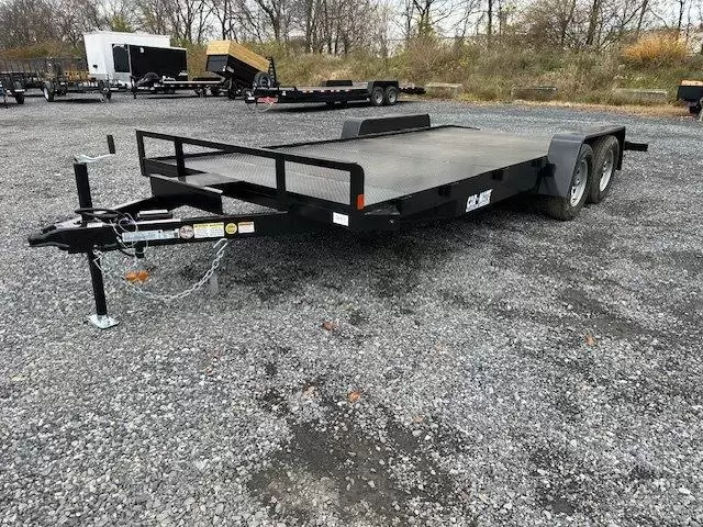 Car Mate 7x18 Open Car Trailer Full Steel Deck
