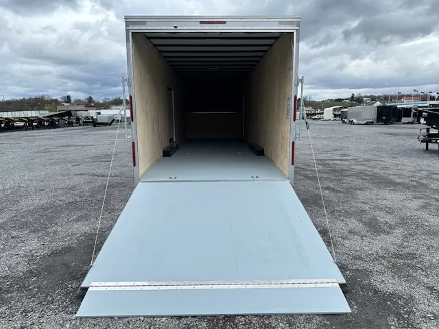 Car Mate 8.5x38 Enclosed Gooseneck Trailer Aluminum Wheels - Image 2