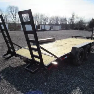 Carry On 7x18 Equipment Trailer Ladder Ramps