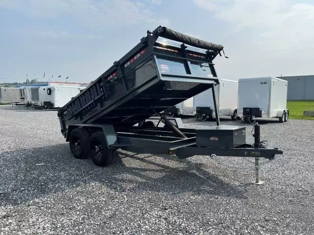 Covered Wagon 6x12 Prospector Dump Trailer