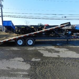 BWise 8x22 Deckover Equipment Trailer Power Tilt