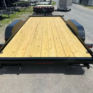 Premier 7x16 Open Wood Deck Car Trailer