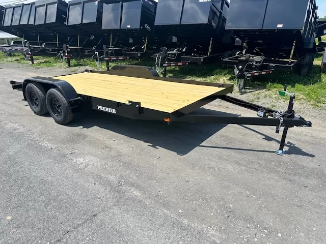 Premier 7x16 Open Wood Deck Car Trailer - Image 4