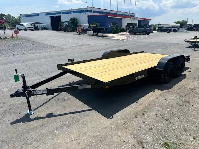 Premier 7x16 Open Wood Deck Car Trailer - Image 5