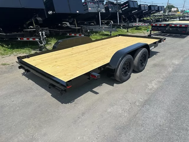 Premier 7x16 Open Wood Deck Car Trailer - Image 3