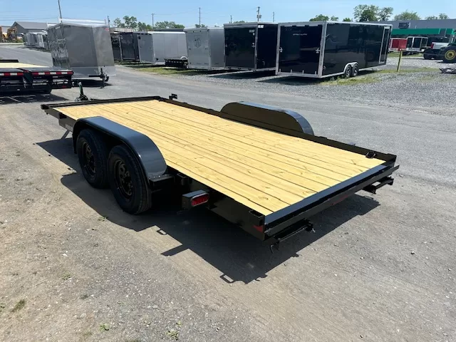 Premier 7x16 Open Wood Deck Car Trailer - Image 2