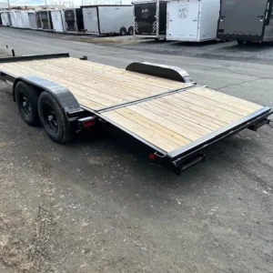 Premier 7x18 Wood Deck 10k Open Car Trailer